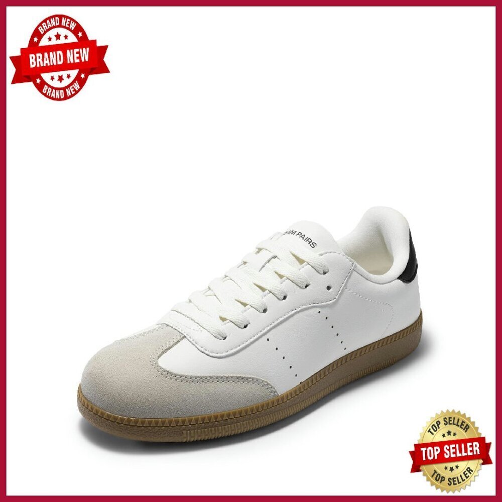 Women's Fashion Sneakers Low-Top Lace-Up Comfortable Walking Shoes